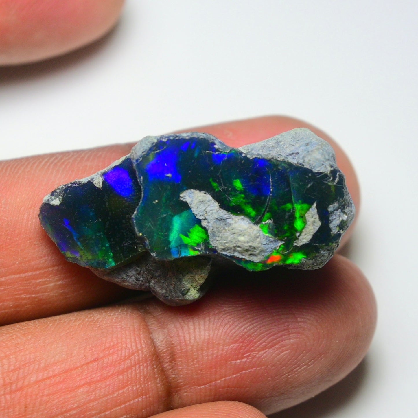 Rare Black Opal 32.00 Carats | Natural Black Ethiopian Opal Rough - Ready for Cutting & Jewelry!