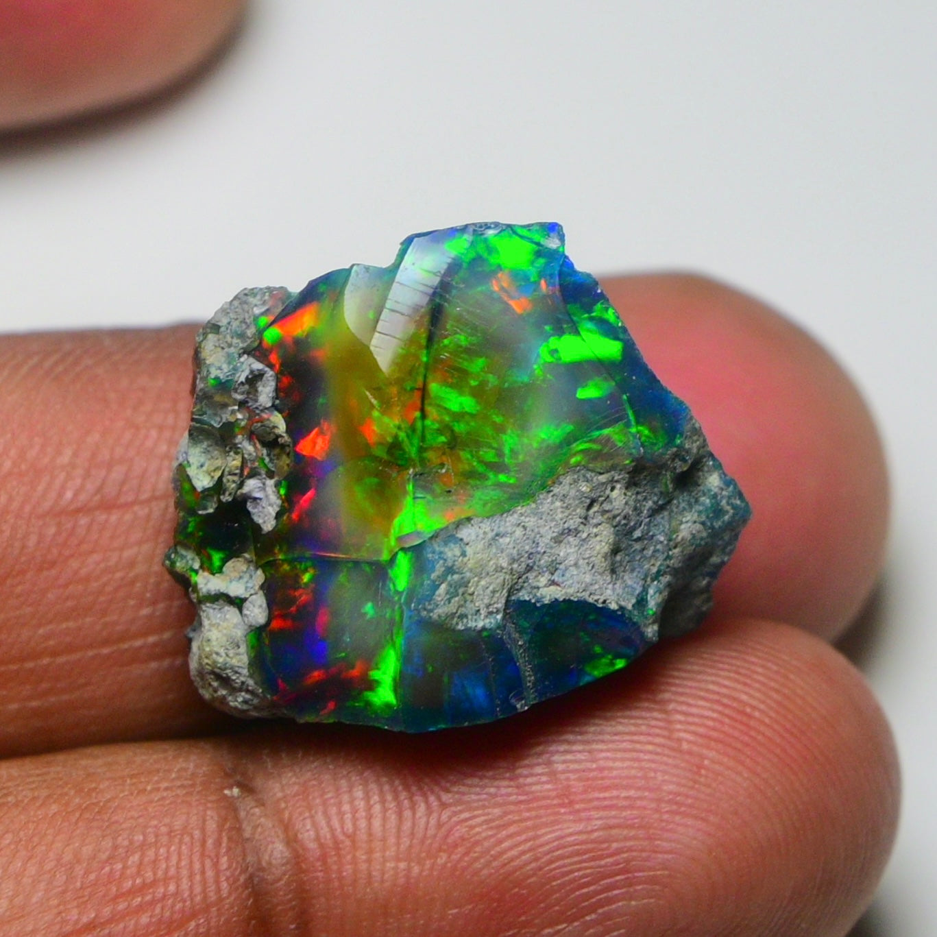 Rare Black Opal 25.40 Carats | Natural Black Ethiopian Opal Rough - Ready for Cutting & Jewelry!