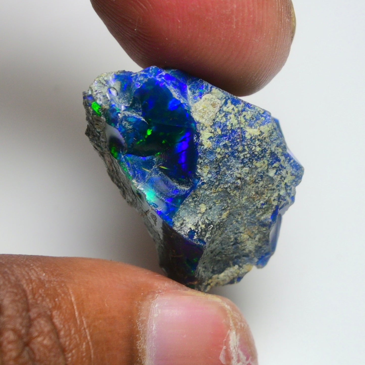 Rare Black Opal 23.10 Carats | Natural Black Ethiopian Opal Rough - Ready for Cutting & Jewelry!