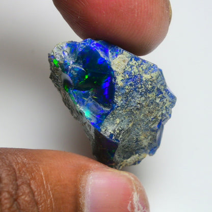 Rare Black Opal 23.10 Carats | Natural Black Ethiopian Opal Rough - Ready for Cutting & Jewelry!