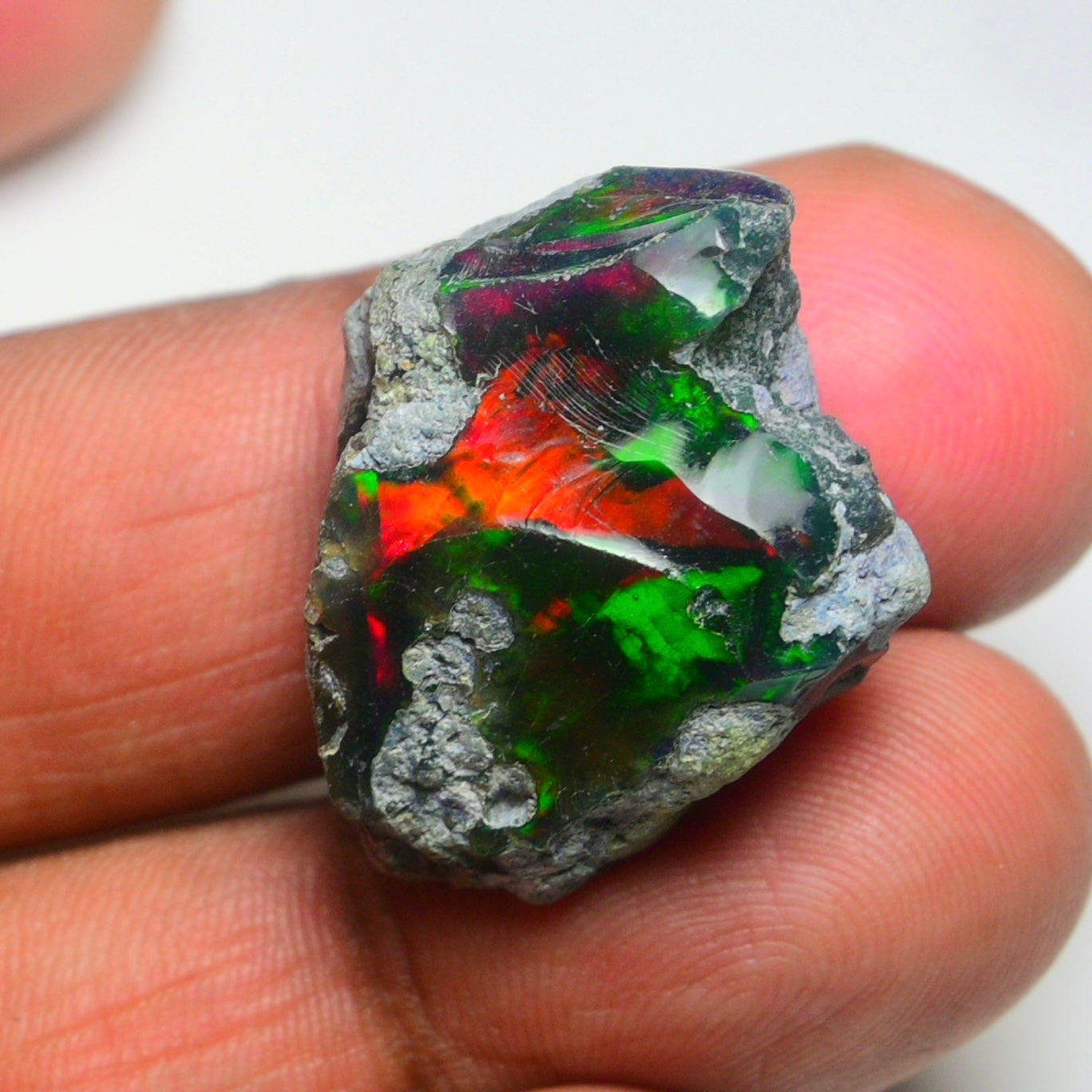 Rare Black Opal 26.70 Carats | Natural Black Ethiopian Opal Rough - Ready for Cutting & Jewelry!
