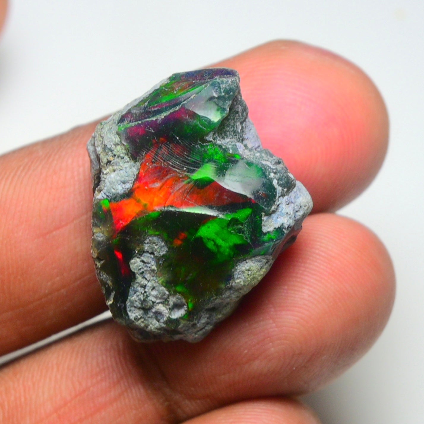 Rare Black Opal 26.70 Carats | Natural Black Ethiopian Opal Rough - Ready for Cutting & Jewelry!
