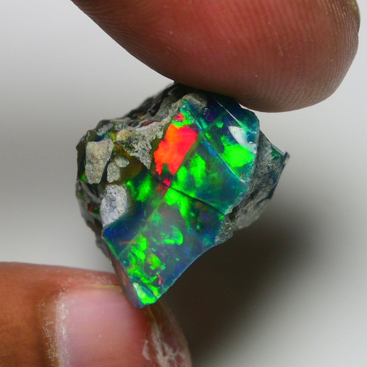Rare Black Opal 25.40 Carats | Natural Black Ethiopian Opal Rough - Ready for Cutting & Jewelry!