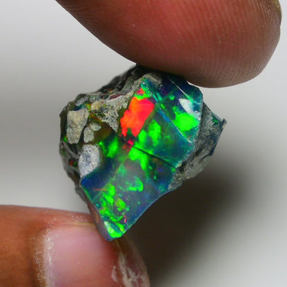 Rare Black Opal 25.40 Carats | Natural Black Ethiopian Opal Rough - Ready for Cutting & Jewelry!