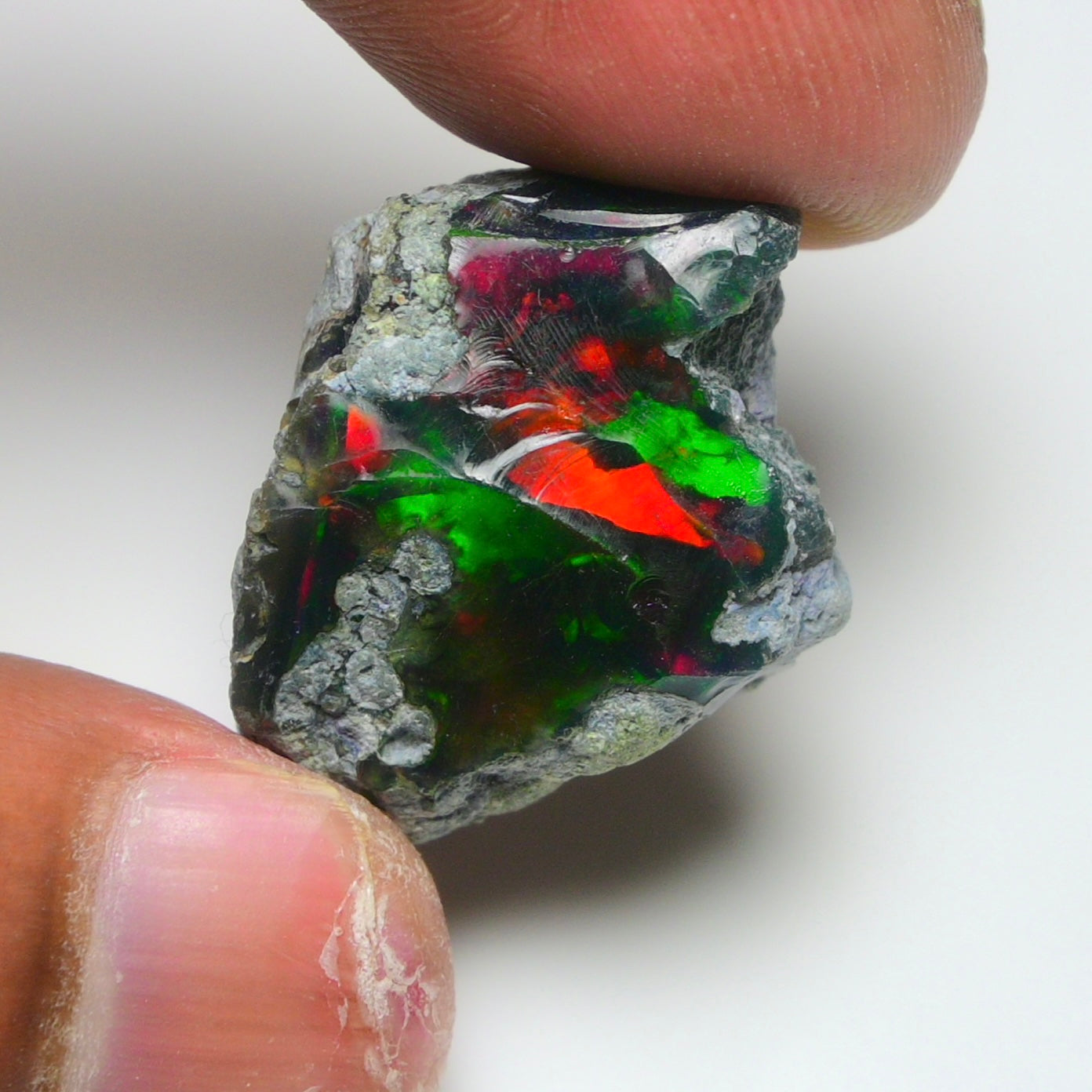 Rare Black Opal 26.70 Carats | Natural Black Ethiopian Opal Rough - Ready for Cutting & Jewelry!