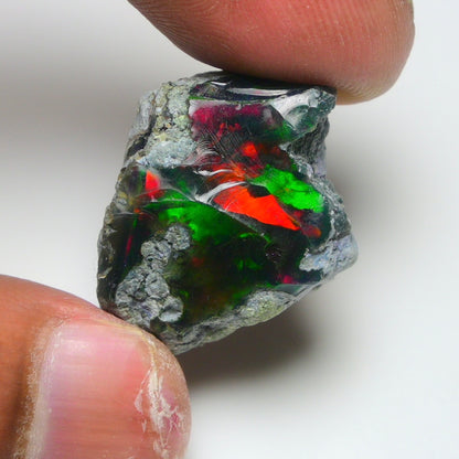 Rare Black Opal 26.70 Carats | Natural Black Ethiopian Opal Rough - Ready for Cutting & Jewelry!