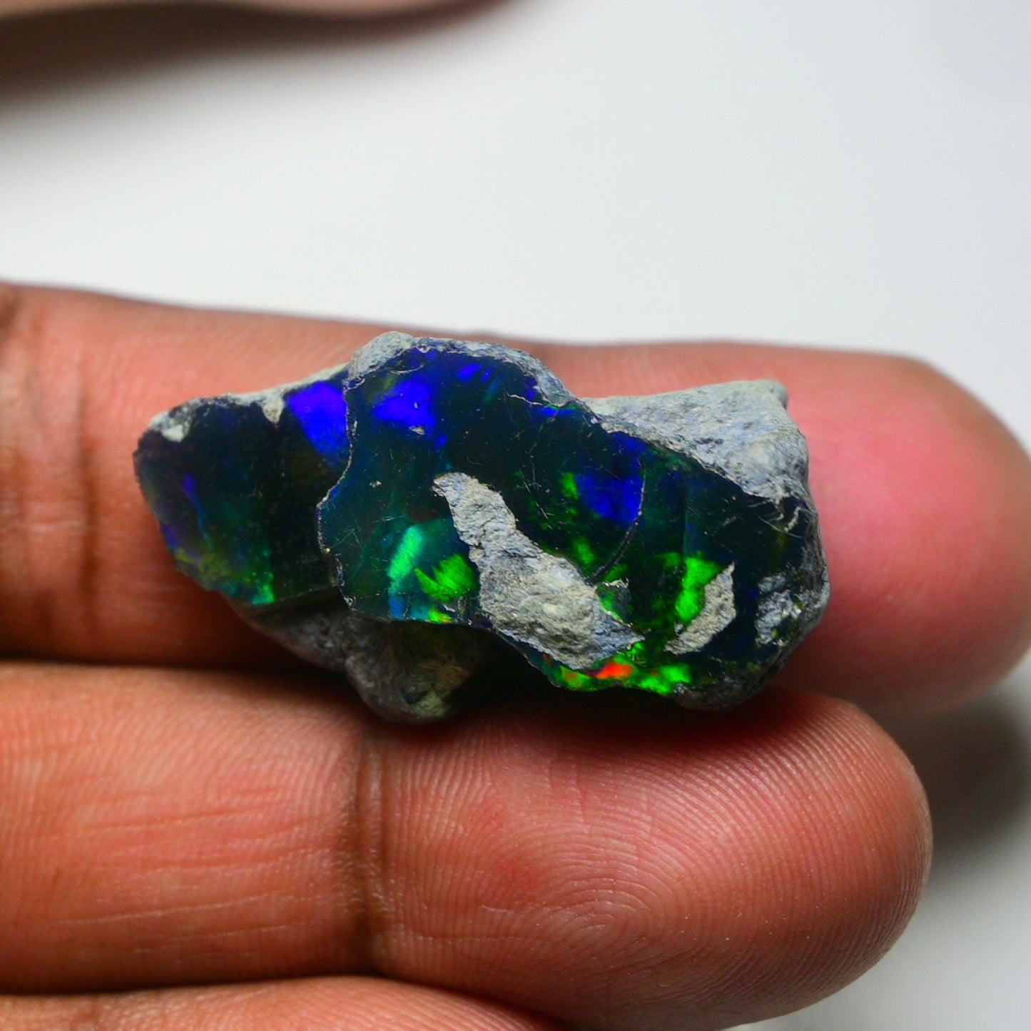 Rare Black Opal 32.00 Carats | Natural Black Ethiopian Opal Rough - Ready for Cutting & Jewelry!