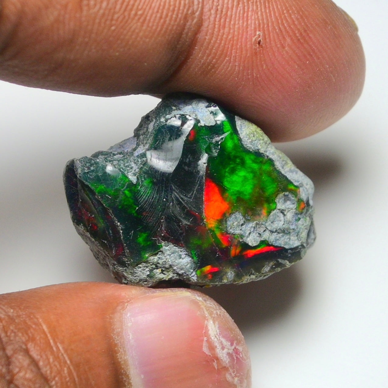 Rare Black Opal 26.70 Carats | Natural Black Ethiopian Opal Rough - Ready for Cutting & Jewelry!
