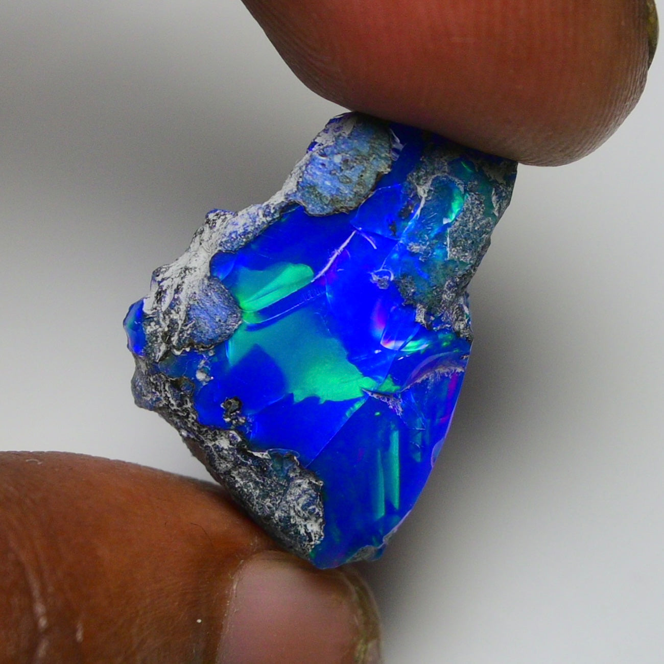 Rare Black Opal 16.10 Carats | Natural Black Ethiopian Opal Rough - Ready for Cutting & Jewelry!