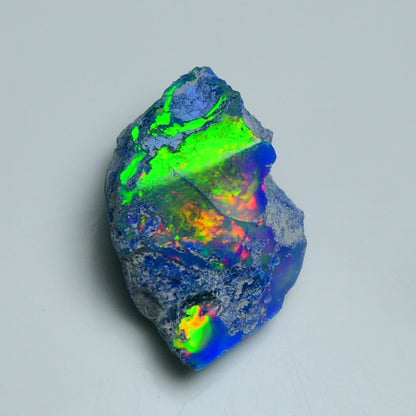 Rare Black Opal 20.40 Carats | Natural Black Ethiopian Opal Rough - Ready for Cutting & Jewelry!