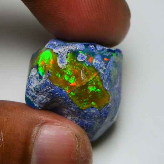 Rare Black Opal 38.75 Carats | Natural Black Ethiopian Opal Rough - Ready for Cutting & Jewelry!