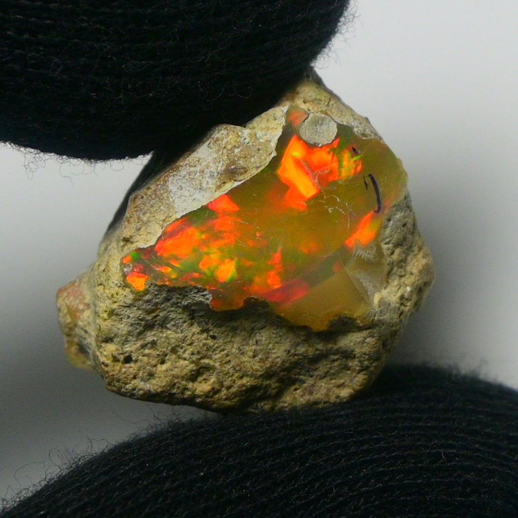 White Opal 21.10 Carats | Natural White Ethiopian Opal Rough - Ready for Cutting & Jewelry!