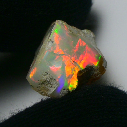 White Opal 21.25 Carats | Natural White Ethiopian Opal Rough - Ready for Cutting & Jewelry!