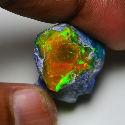 Rare Black Opal 38.75 Carats | Natural Black Ethiopian Opal Rough - Ready for Cutting & Jewelry!