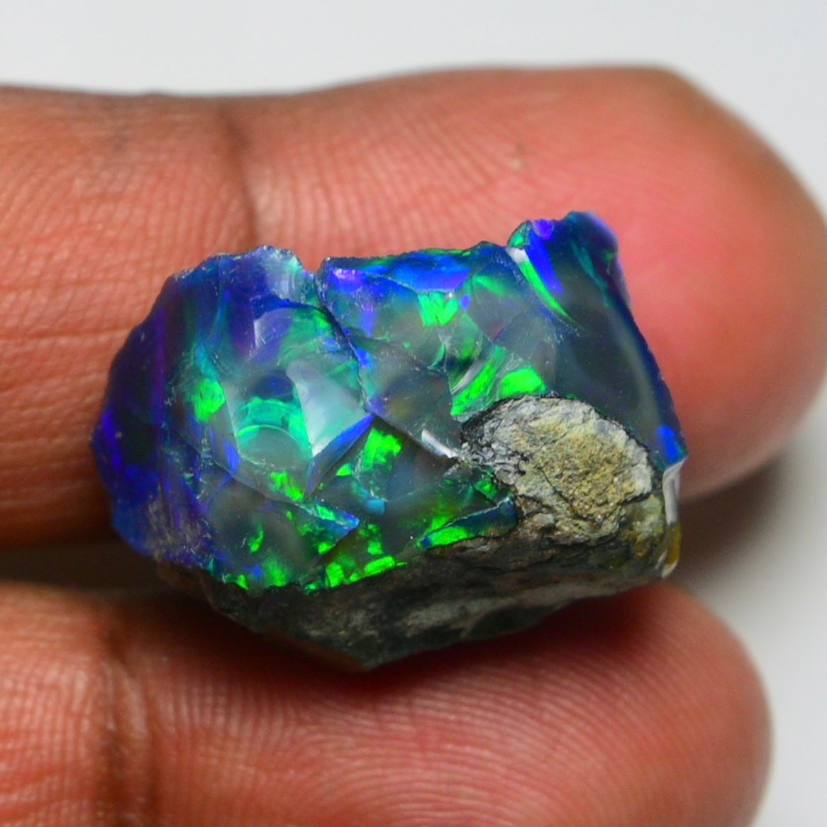 Rare Black Opal 26.35 Carats | Natural Black Ethiopian Opal Rough - Ready for Cutting & Jewelry!
