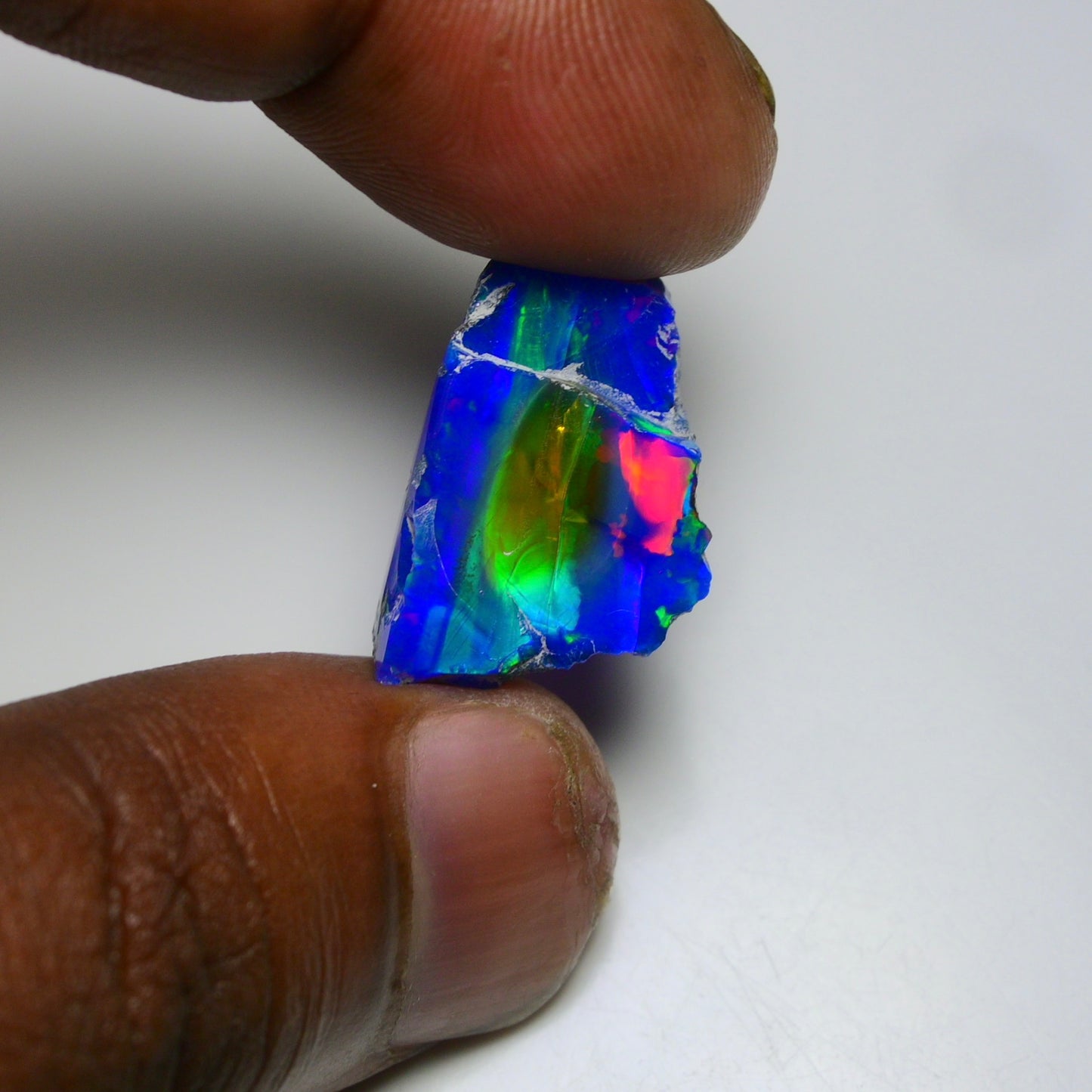 Rare Black Opal 16.10 Carats | Natural Black Ethiopian Opal Rough - Ready for Cutting & Jewelry!