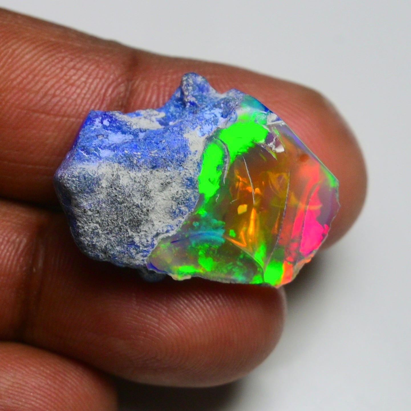 Rare Black Opal 23.55 Carats | Natural Black Ethiopian Opal Rough - Ready for Cutting & Jewelry!