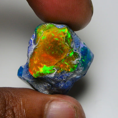 Rare Black Opal 38.75 Carats | Natural Black Ethiopian Opal Rough - Ready for Cutting & Jewelry!