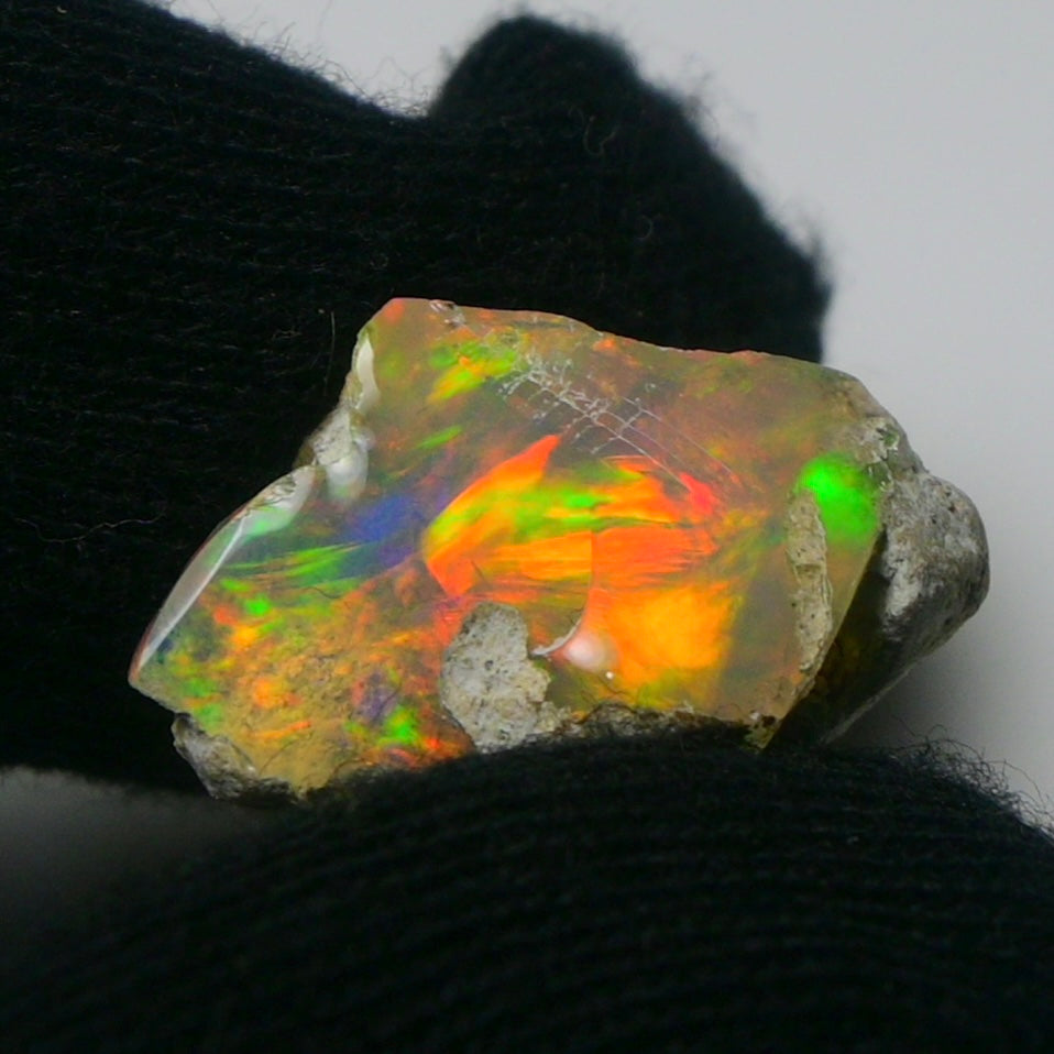 White Opal 11.00 Carats | Natural White Ethiopian Opal Rough - Ready for Cutting & Jewelry!