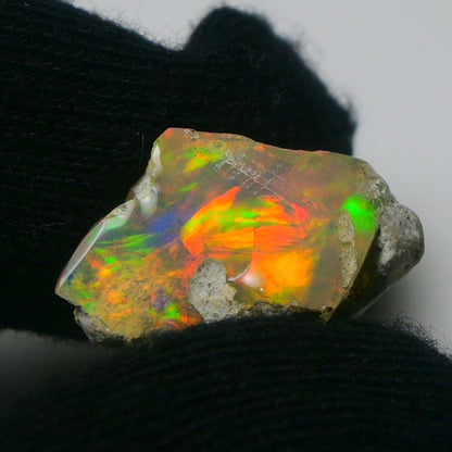 White Opal 11.00 Carats | Natural White Ethiopian Opal Rough - Ready for Cutting & Jewelry!