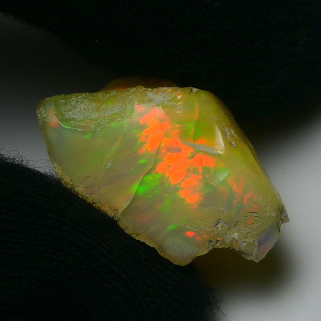 White Opal 16.30 Carats | Natural White Ethiopian Opal Rough - Ready for Cutting & Jewelry!