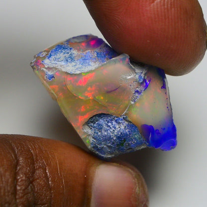 Rare Black Opal 34.35 Carats | Natural Black Ethiopian Opal Rough - Ready for Cutting & Jewelry!