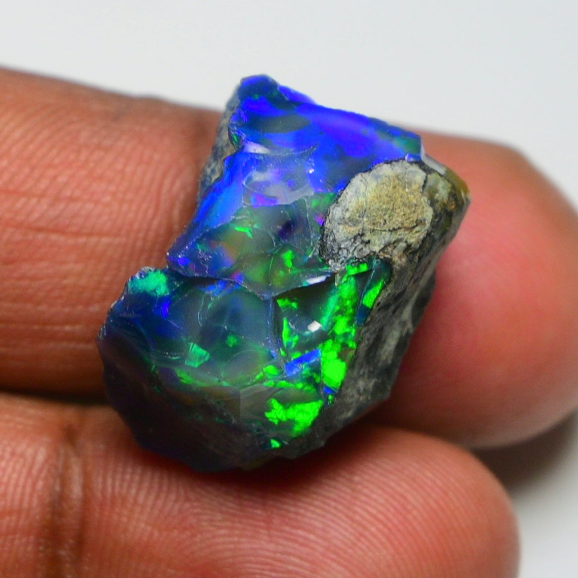 Rare Black Opal 26.35 Carats | Natural Black Ethiopian Opal Rough - Ready for Cutting & Jewelry!