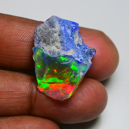 Rare Black Opal 23.55 Carats | Natural Black Ethiopian Opal Rough - Ready for Cutting & Jewelry!