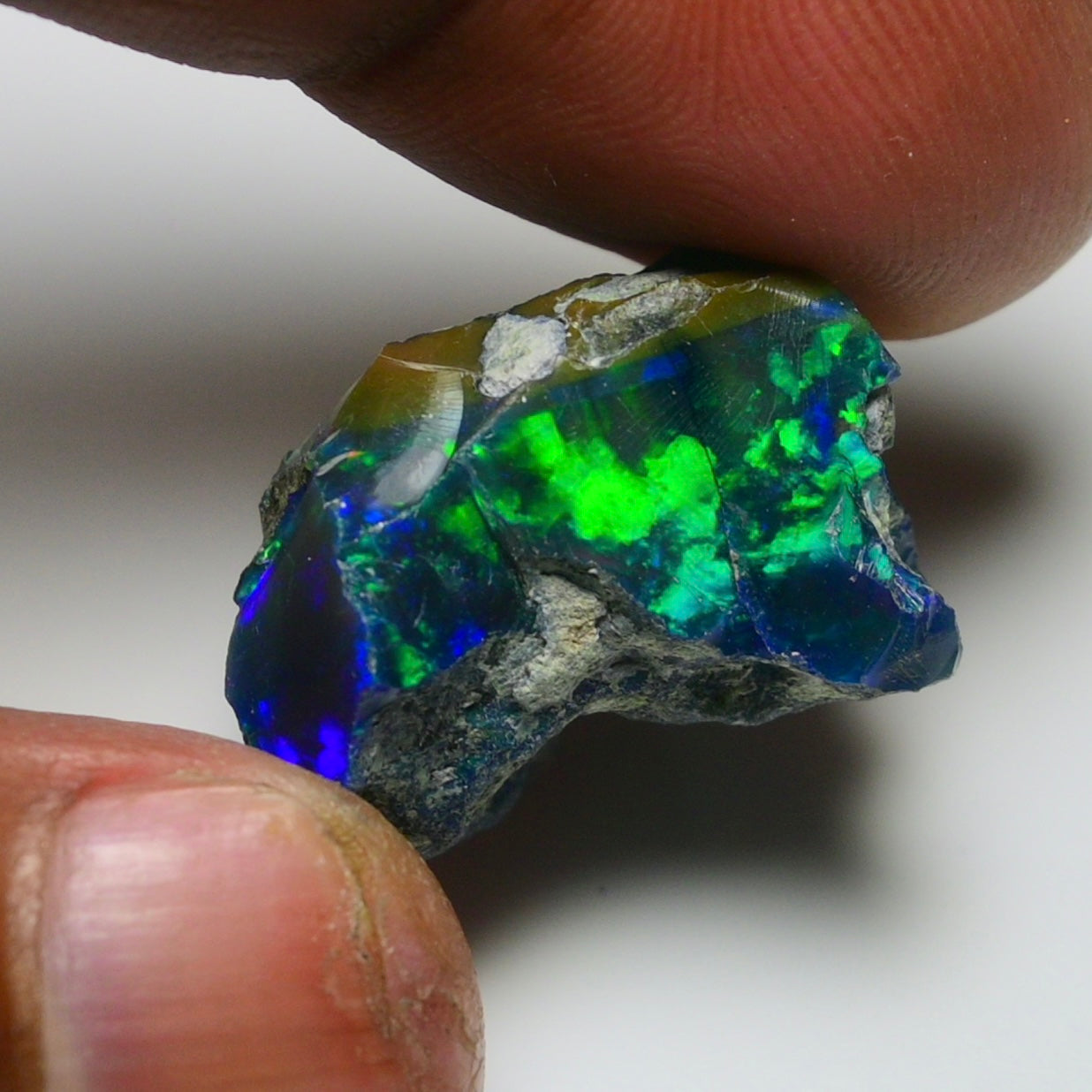 Rare Black Opal 26.35 Carats | Natural Black Ethiopian Opal Rough - Ready for Cutting & Jewelry!