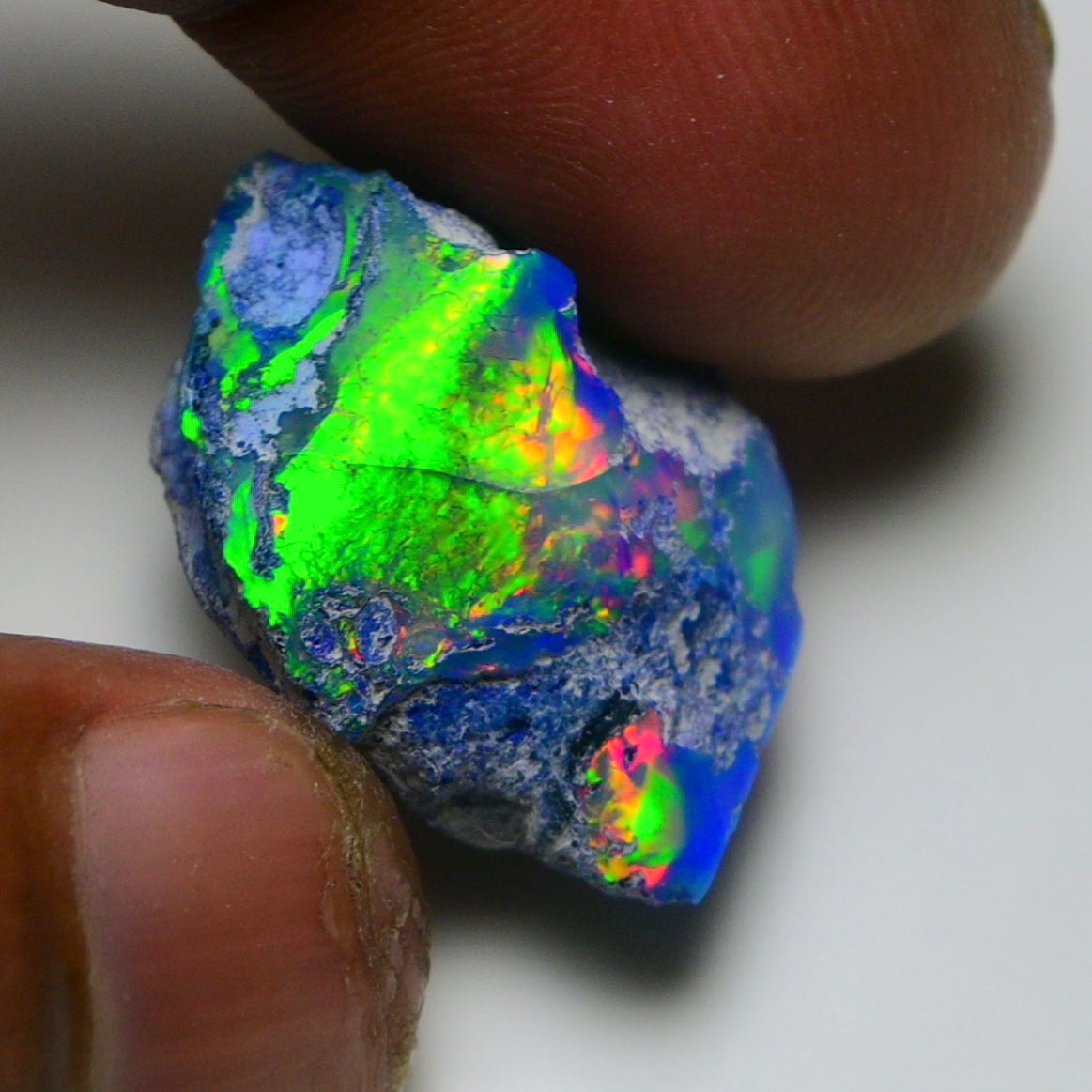 Rare Black Opal 20.40 Carats | Natural Black Ethiopian Opal Rough - Ready for Cutting & Jewelry!