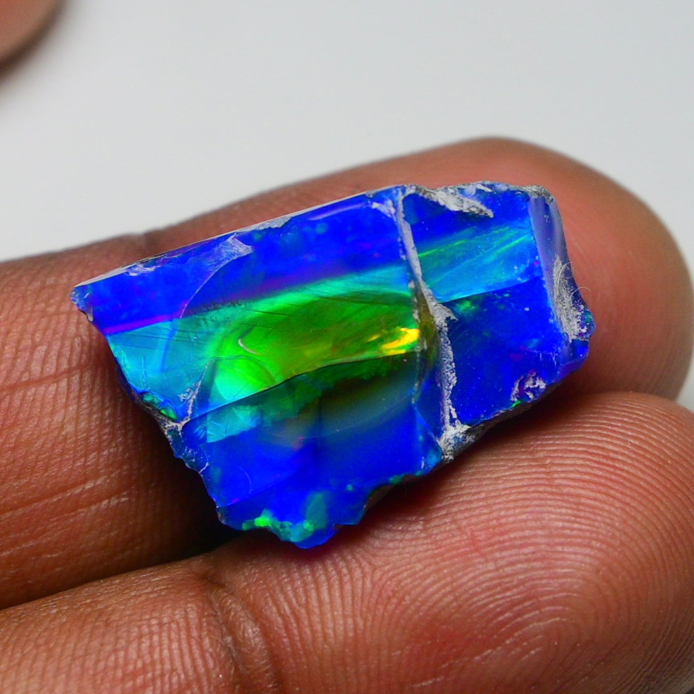 Rare Black Opal 16.10 Carats | Natural Black Ethiopian Opal Rough - Ready for Cutting & Jewelry!