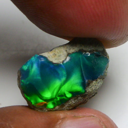 Black Opal 9.00 Carats | Natural Black Ethiopian Opal Rough - Ready for Cutting & Jewelry!