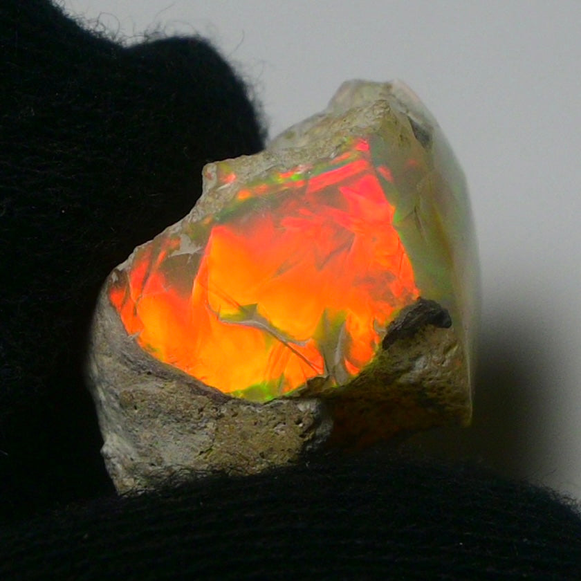 White Opal 13.75 Carats | Natural White Ethiopian Opal Rough - Ready for Cutting & Jewelry!