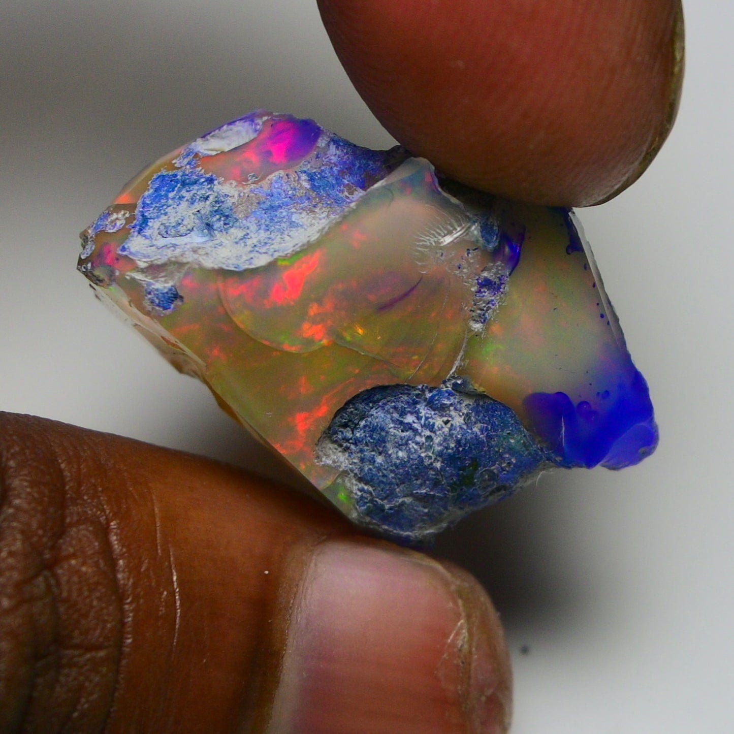 Rare Black Opal 34.35 Carats | Natural Black Ethiopian Opal Rough - Ready for Cutting & Jewelry!