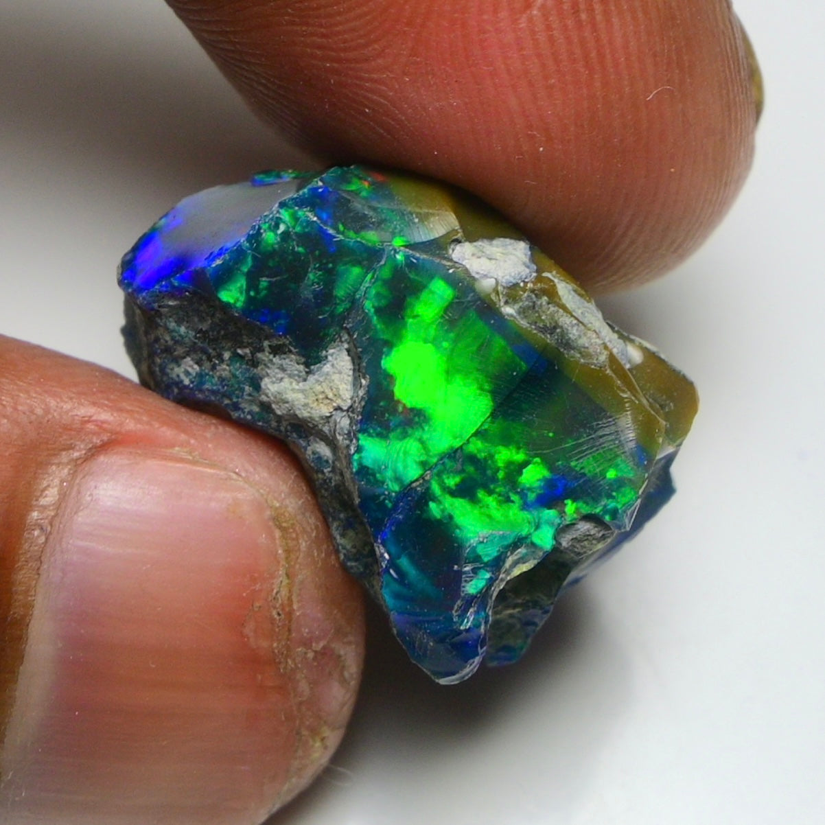 Rare Black Opal 26.35 Carats | Natural Black Ethiopian Opal Rough - Ready for Cutting & Jewelry!