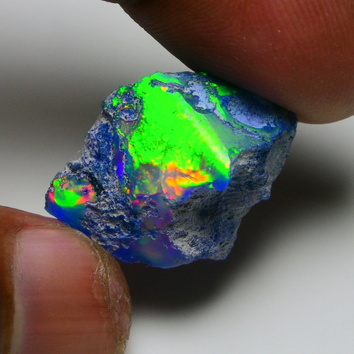 Rare Black Opal 20.40 Carats | Natural Black Ethiopian Opal Rough - Ready for Cutting & Jewelry!