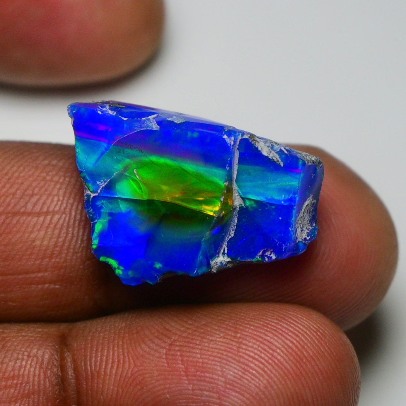 Rare Black Opal 16.10 Carats | Natural Black Ethiopian Opal Rough - Ready for Cutting & Jewelry!