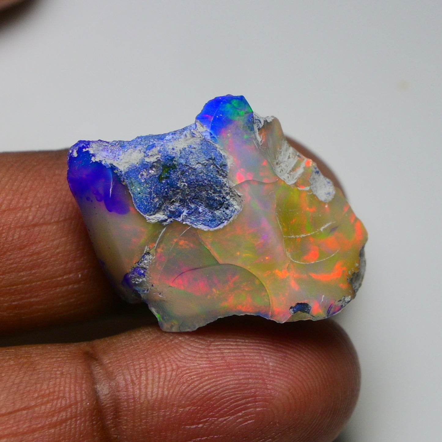 Rare Black Opal 34.35 Carats | Natural Black Ethiopian Opal Rough - Ready for Cutting & Jewelry!