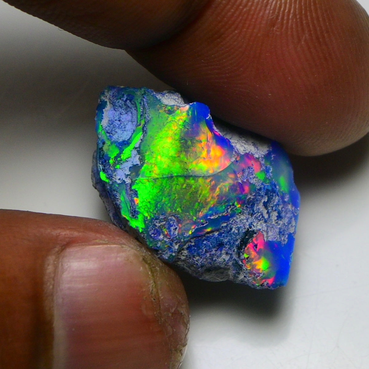 Rare Black Opal 20.40 Carats | Natural Black Ethiopian Opal Rough - Ready for Cutting & Jewelry!