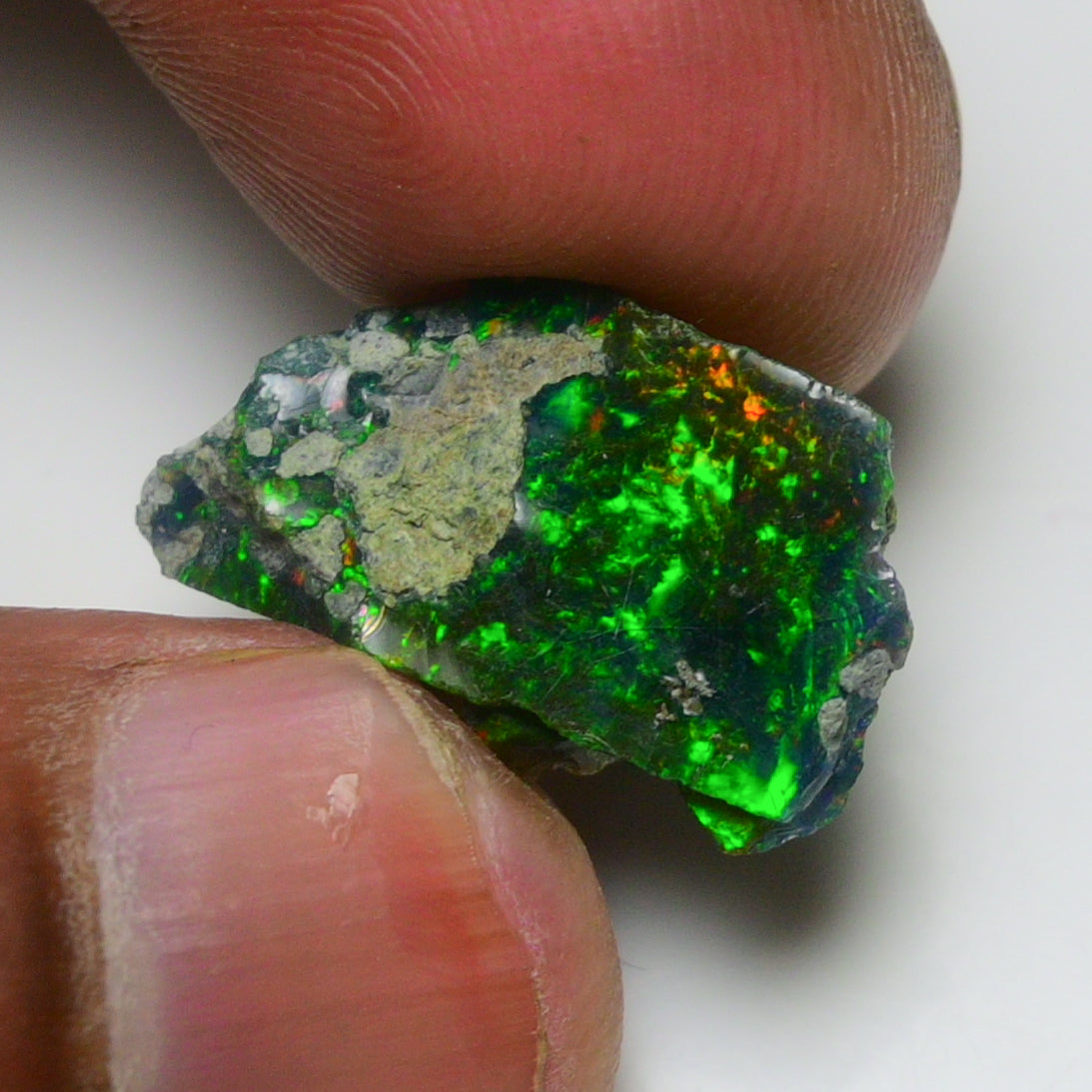 Black Opal 7.90 Carats | Natural Black Ethiopian Opal Rough - Ready for Cutting & Jewelry!