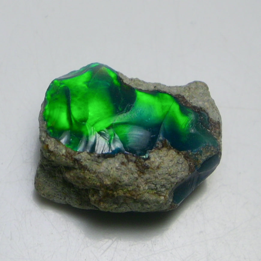 Black Opal 9.00 Carats | Natural Black Ethiopian Opal Rough - Ready for Cutting & Jewelry!