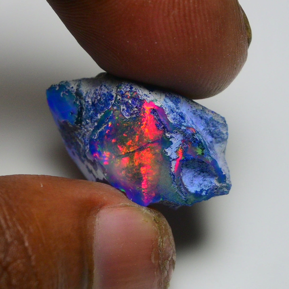 Rare Black Opal 20.40 Carats | Natural Black Ethiopian Opal Rough - Ready for Cutting & Jewelry!