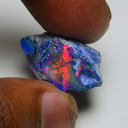 Rare Black Opal 20.40 Carats | Natural Black Ethiopian Opal Rough - Ready for Cutting & Jewelry!