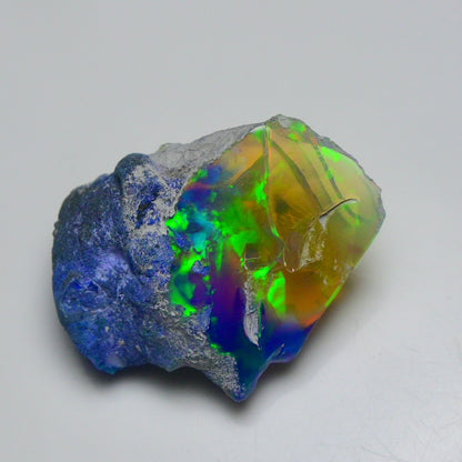 Rare Black Opal 23.55 Carats | Natural Black Ethiopian Opal Rough - Ready for Cutting & Jewelry!