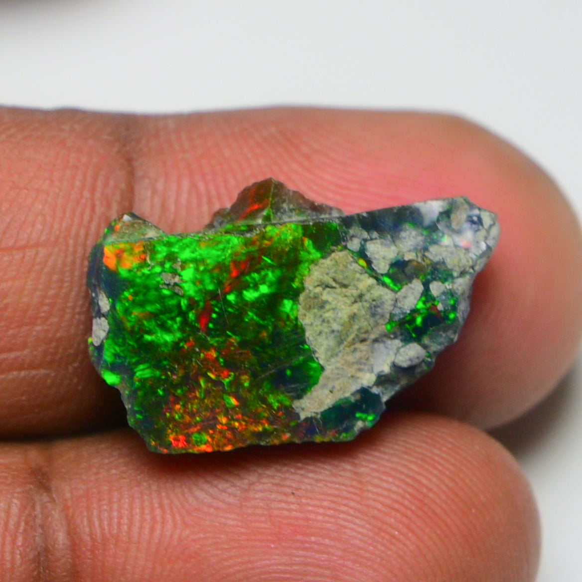 Black Opal 7.90 Carats | Natural Black Ethiopian Opal Rough - Ready for Cutting & Jewelry!
