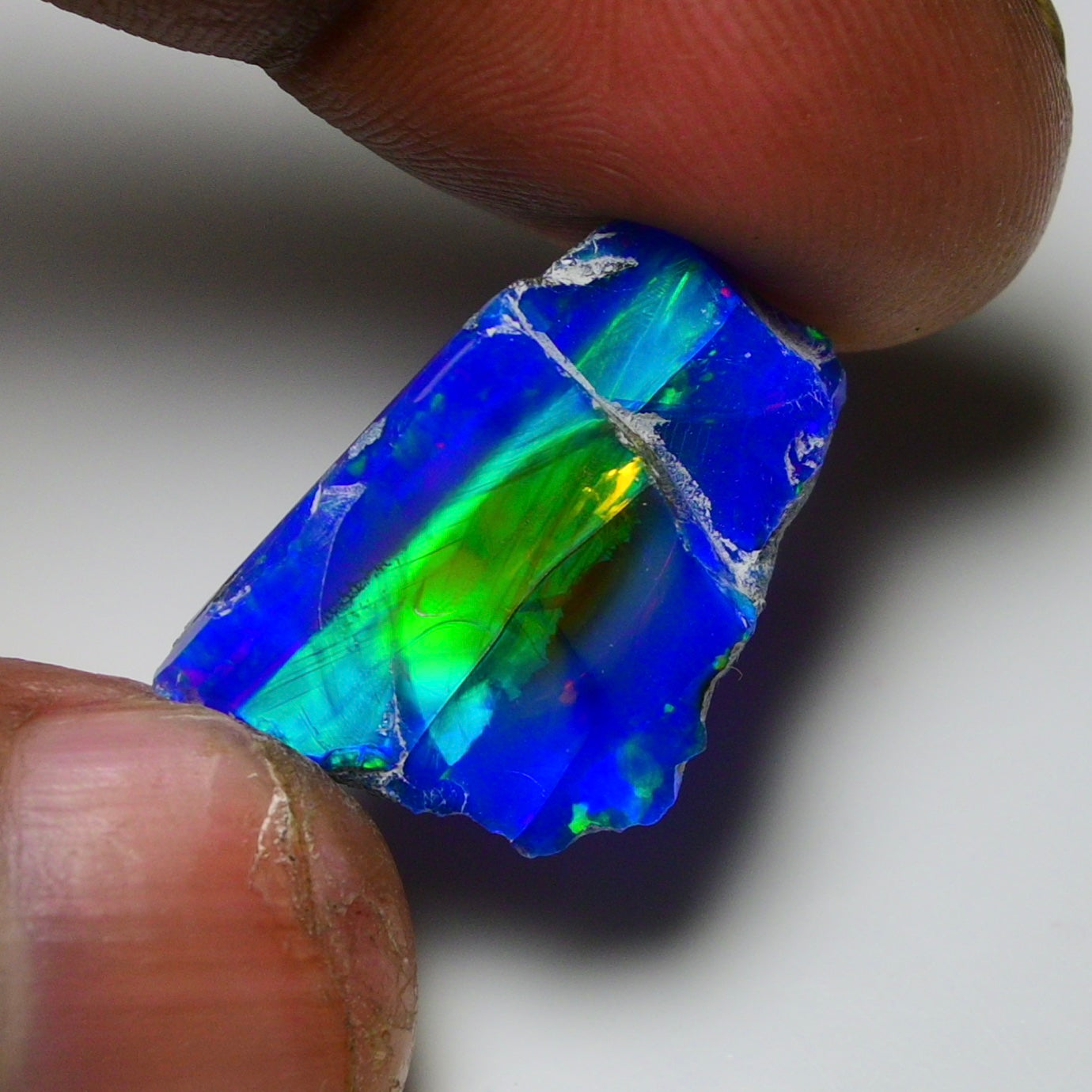 Rare Black Opal 16.10 Carats | Natural Black Ethiopian Opal Rough - Ready for Cutting & Jewelry!