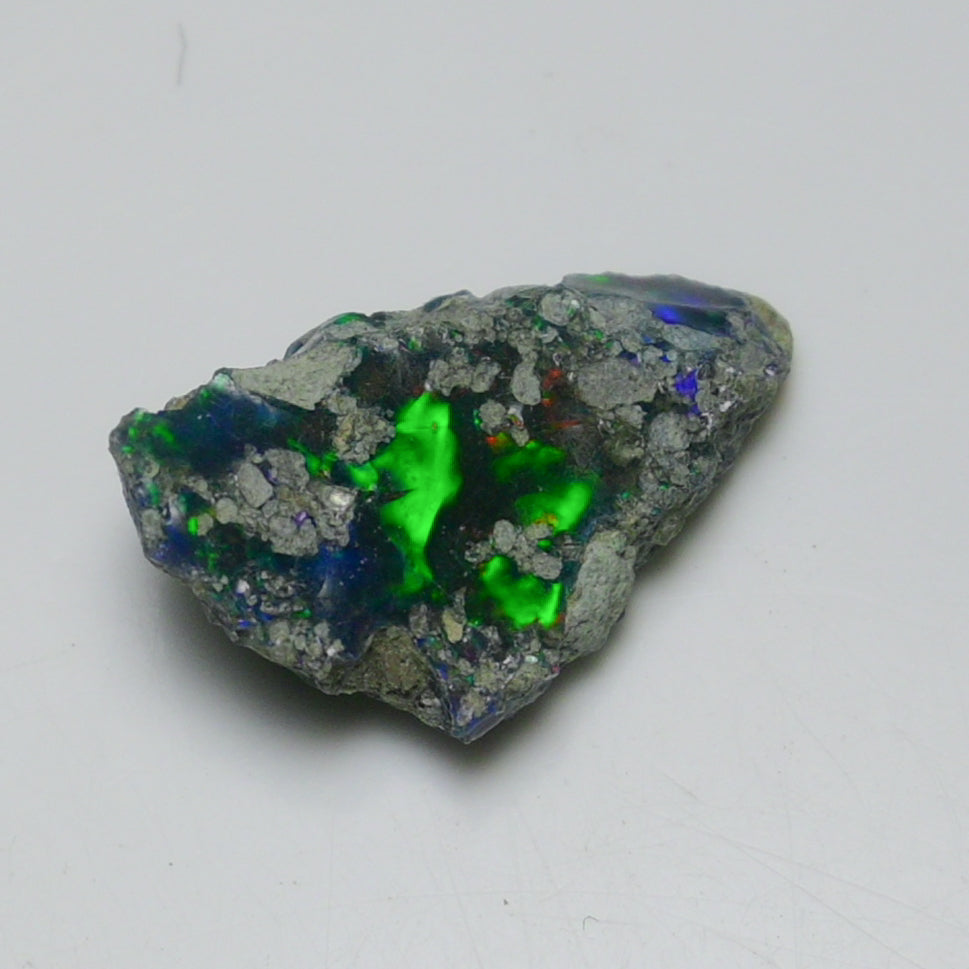 Black Opal 5.20 Carats | Natural Black Ethiopian Opal Rough - Ready for Cutting & Jewelry!