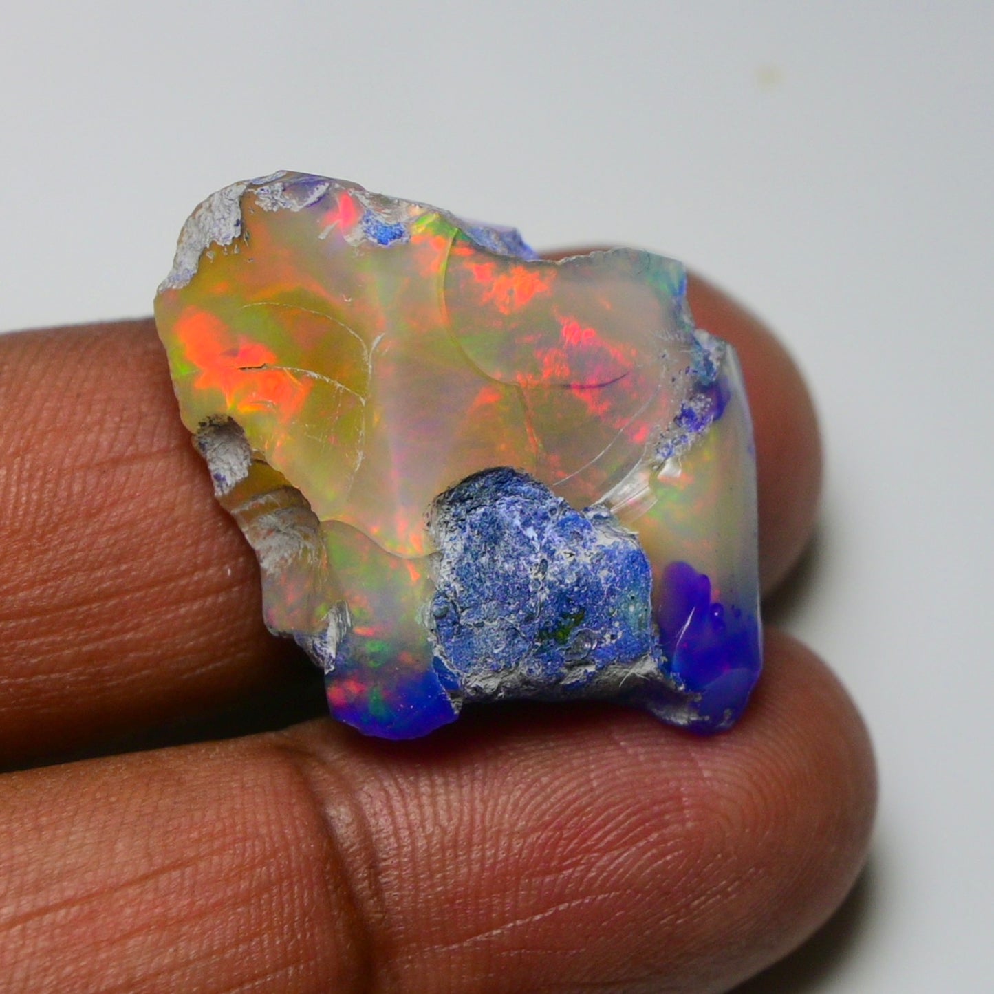 Rare Black Opal 34.35 Carats | Natural Black Ethiopian Opal Rough - Ready for Cutting & Jewelry!
