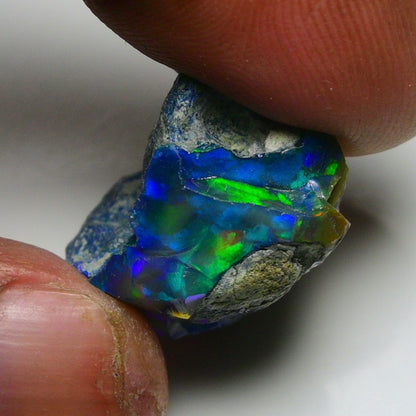 Rare Black Opal 26.35 Carats | Natural Black Ethiopian Opal Rough - Ready for Cutting & Jewelry!