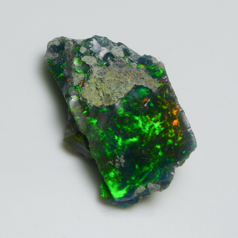 Black Opal 7.90 Carats | Natural Black Ethiopian Opal Rough - Ready for Cutting & Jewelry!